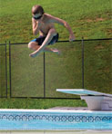 Jumping in Pool